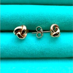 Knot 10k Rose Gold Earrings
